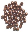50 6mm Round Antique Copper Metal Beads